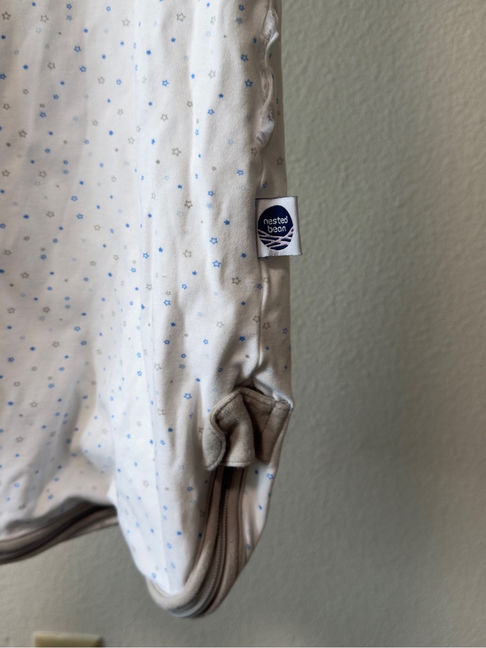 Nested Bean Zen Sack Classic Baby Sleep Sack Blue Stars Medium 6-15M - Picture 8 of 10